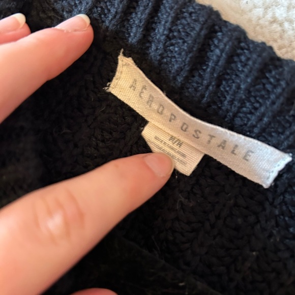 Aeropostale Black Knit Cardigan (size M) - Picture 3 of 3